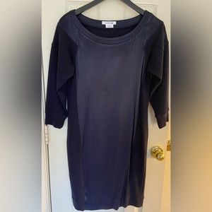 Lacoste Navy Paneled Sheath Dress